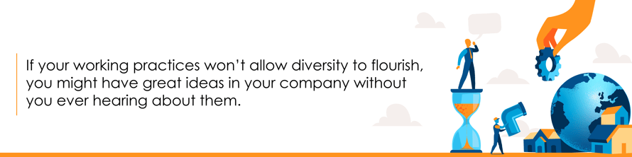 An illustrated citation about allowing diversity to flourish